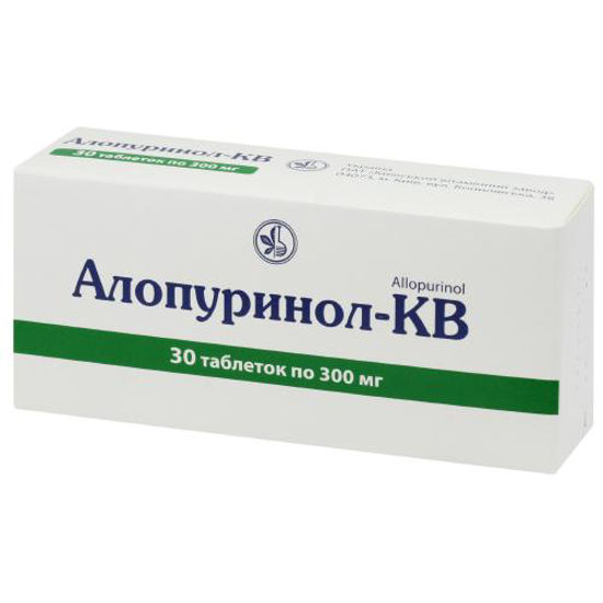 Алопуринол-КВ таблетки 300мг №30